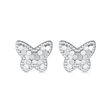 925 Sterling Silver Earrings with Plated White Gold for Women