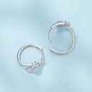 925 Sterling Silver Wedding Earrings with White Gold Plating and CZ Stones for Women-4