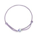 925 Sterling Silver Adjustable 24cm CZ Resin Bracelet for Women-1