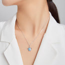 925 Sterling Silver Adjustable Necklace with Pavé CZ and Enamel, 44cm-7