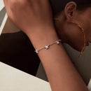 925 Sterling Silver White Gold Plated CZ Bracelet for Women-5