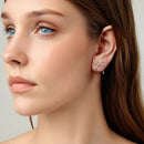 925 Sterling Silver Earrings in Oxidized Finish - Size 1.7*1.8cm for Women-7