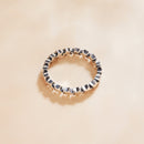 925 Sterling Silver Oxidized Ring Size 5.0 for Women-2