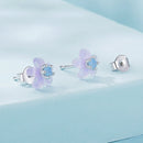 925 Sterling Silver Opal 8mm Earrings for Women-3