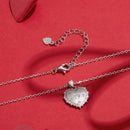 925 Sterling Silver White Gold Plated Necklace with CZ Pendant for Women-2
