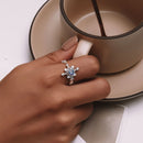 925 Sterling Silver Pavé Setting CZ Ring for Women-7