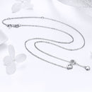 925 Sterling Silver Adjustable Necklace 38-45cm for Women-4