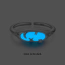 925 Sterling Silver & White Gold Luminous Stone Ring for Women-1