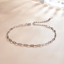 925 Sterling Silver & Plated Platinum Bracelet - 17+5cm Length-3