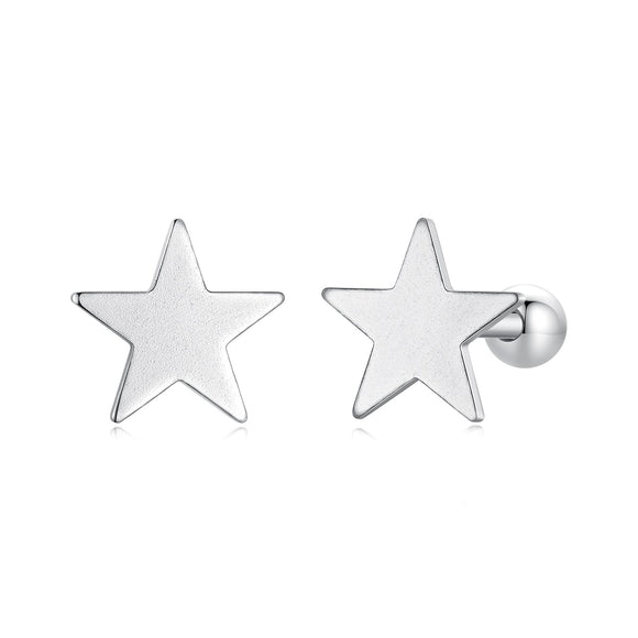 925 Sterling Silver Earrings 0.7cm