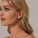925 Sterling Silver Enamel Earrings with Transparent Glass for Women-7