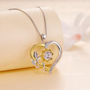 925 Sterling Silver Plated Gold Moissanite Necklace with Pavé Setting for Women-5
