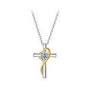 925 Sterling Silver 0.20 Carat Moissanite Necklace for Women-2