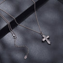 925 Sterling Silver Plated White Gold Moissanite Necklace 40+5cm for Women-5