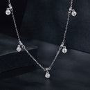 925 Sterling Silver 3mm Moissanite Necklace for Women-4