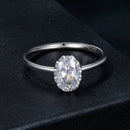 925 Sterling Silver 1.6mm Moissanite 1ct Ring in Size 6 for Women-4