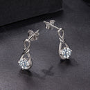 925 Sterling Silver 0.5 Carat Moissanite Earrings for Women-3