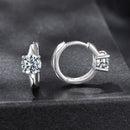 925 Sterling Silver Moissanite 0.50 Carat Earrings for Women-3