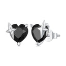 925 Sterling Silver Earrings with Pavé Setting and CZ-2