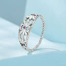 925 Sterling Silver Oxidized 1.3mm Pavé Set CZ Ring Size 6.0 for Women-3