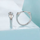 925 Sterling Silver Plated White Gold Earrings for Women-2