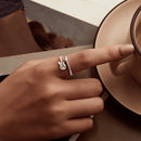 925 Sterling Silver 1.8mm Ring with Pavé Setting CZ for Women-6