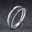 925 Sterling Silver 0.6CM Width Ring Size 6 for Women-2