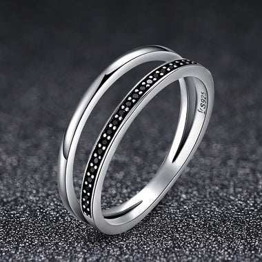 925 Sterling Silver 0.6CM Width Ring Size 6 for Women - 0