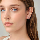 925 Sterling Silver White Gold Plated Earrings-7