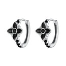 925 Sterling Silver Enamel and CZ Earrings for Women-1