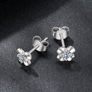 925 Sterling Silver Moissanite Earrings 0.6cm for Women-3
