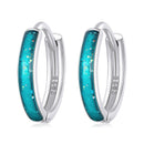 925 Sterling Silver Enamel Oxidized Silver Earrings-3