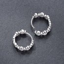 925 Sterling Silver 0.25 Carat Moissanite Hoop Earrings for Women-4