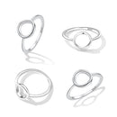 925 Sterling Silver Oxidized Ring Size 6.0 for Women-2