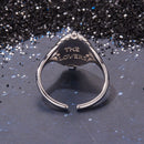 925 Sterling Silver Pendant 0.15cm Enamel CZ Ring for Women-4