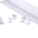 925 Sterling Silver & Platinum Plated Earrings-3