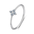 925 Sterling Silver Moissanite Size 6 Ring for Women-1