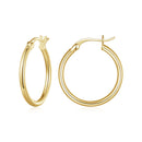 925 Sterling Silver Plated Platinum Earrings 24x2mm for Women-4