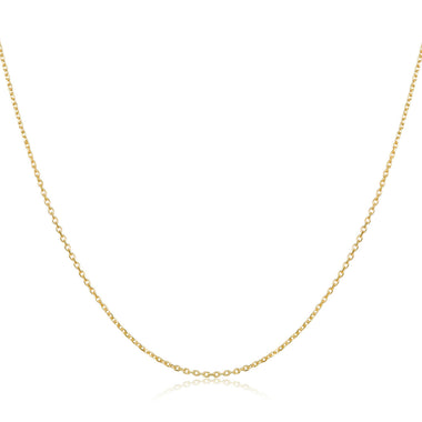 925 Sterling Silver Gold Plated 40cm Necklace for Women