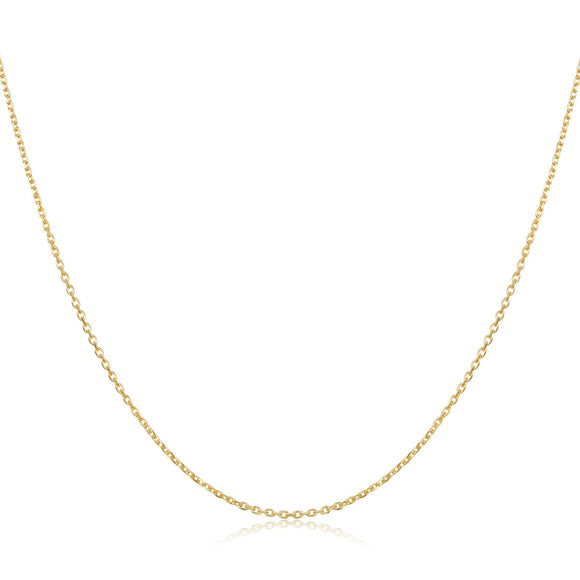 925 Sterling Silver Gold Plated 40cm Necklace for Women