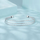 925 Sterling Silver White Gold Plated Bracelet for Women-7