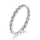 925 Sterling Silver Oxidized 0.20cm Ring Size 9 for Women-1