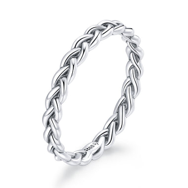 925 Sterling Silver Oxidized 0.20cm Ring Size 9 for Women