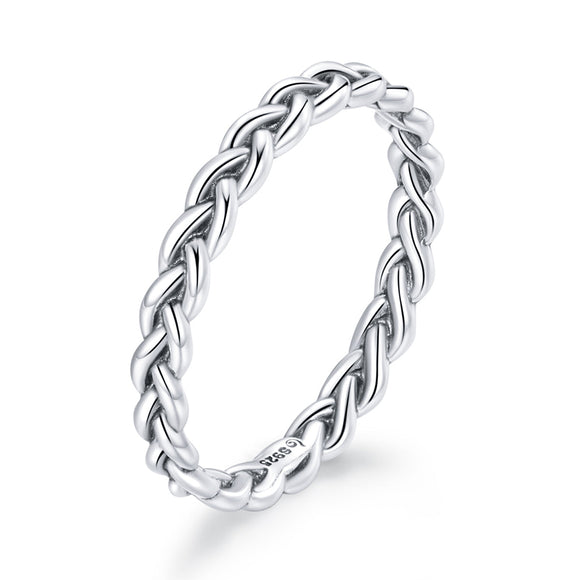 925 Sterling Silver Oxidized 0.20cm Ring Size 9 for Women