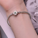 925 Sterling Silver Plated Platinum Bracelet with 3mm Rope for Women-7