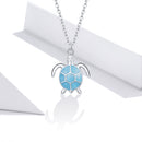 925 Sterling Silver Adjustable Necklace with Pavé CZ and Enamel, 44cm-2