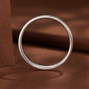 925 Sterling Silver 1.0mm Moissanite Platinum Plated Ring Size 5 for Women-5