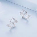 925 Sterling Silver Earrings 18mm x 10mm for Women-4