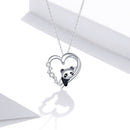 S925 Sterling Silver Adjustable Necklace with CZ and Enamel Pendant-8