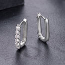 925 Sterling Silver Moissanite Earrings 1.4cm for Women-3